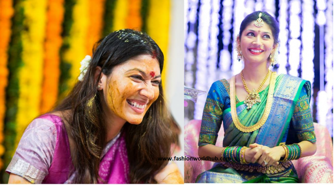 Happy Moments of Pranathi manchu reddy Haldi function photos