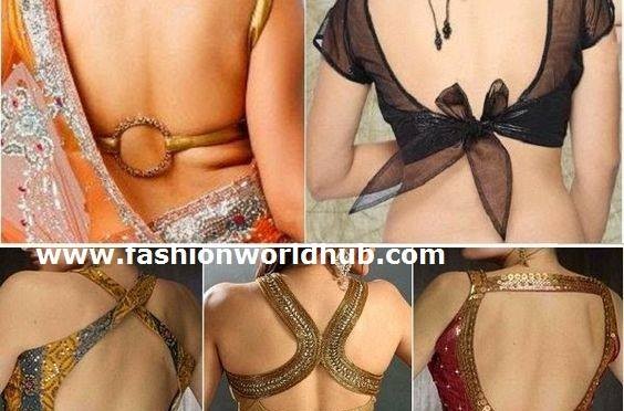 Backless blouse designs