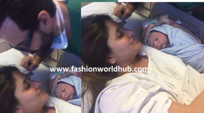 One more pic Kareena kapoor & Saif alikhan with baby!
