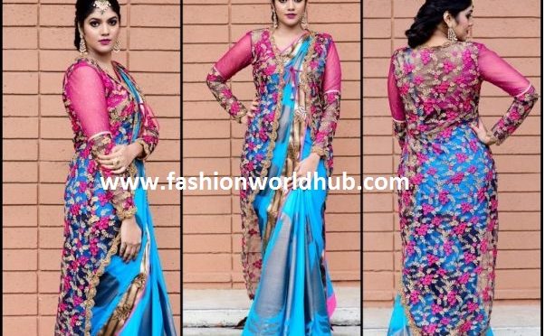 Designer saree & blouse by Vibha Vogue- USA!