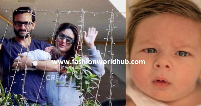 Latest Picture Of Kareena’s Son Taimur Quite Adorable!! His grey eyes are talk in the internet…