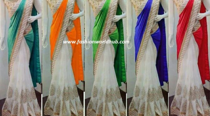 Designer saree & blouse for just INR 1100 RS.