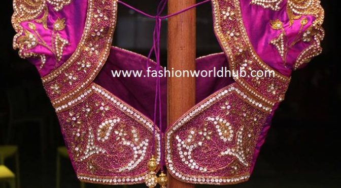 Designer Blouses for wedding Silk Sarees