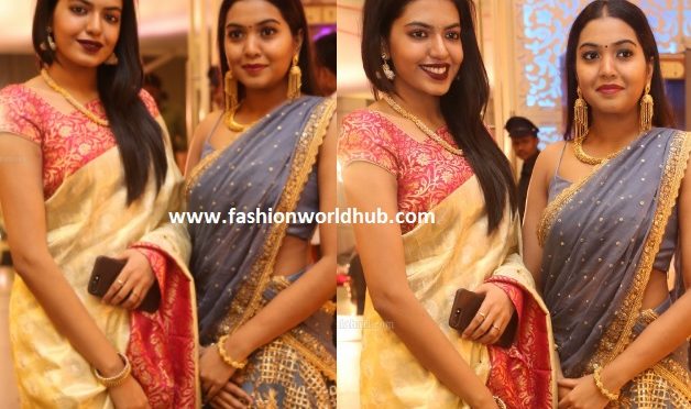 Rajasekhar Daughters Sivani and Sivatmika in traditional wear.