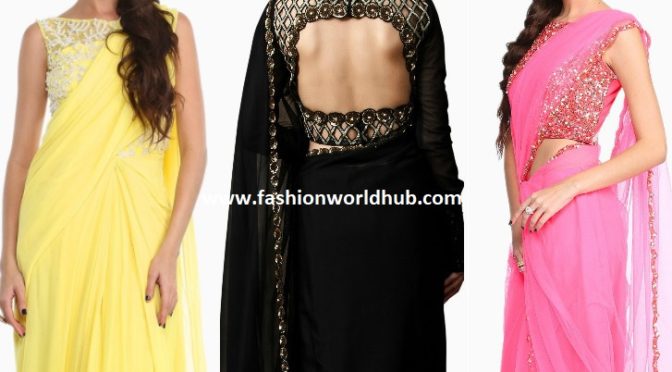 Amazing Plain sarees & Designer blouses – Neha Chopra