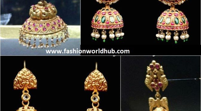 Gold Jhumka designs
