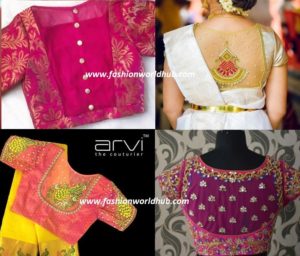 Gorgeous Sheer Back Blouses For Pattu Sarees | Fashionworldhub