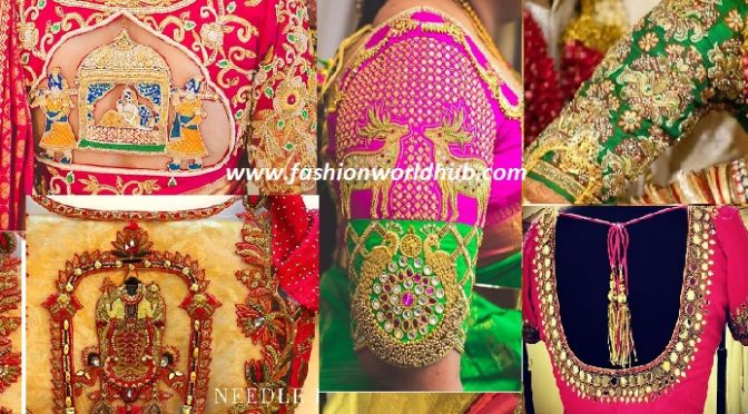 Top Maggam work blouse designs for The Brides Of 2018