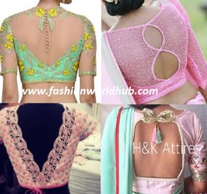 50 Latest Saree Blouse Neck Designs | Fashionworldhub