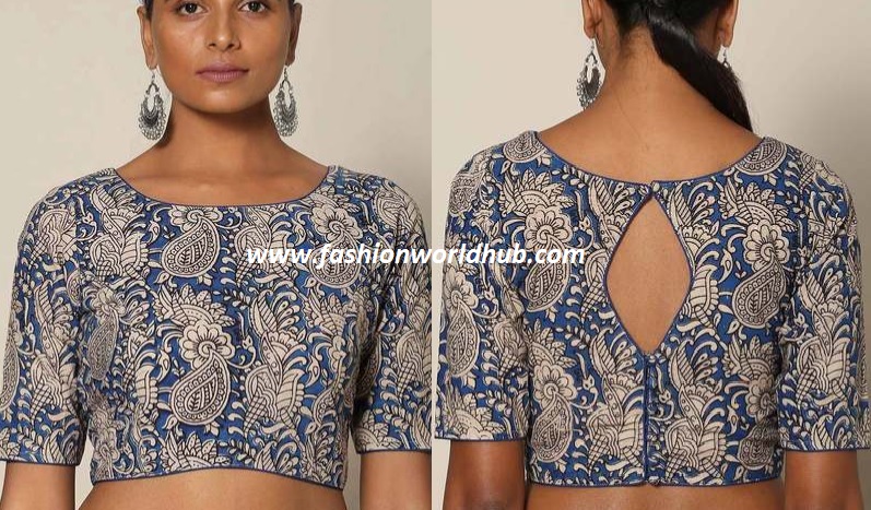 Gorgeous Ready made Kalamkari blouses for plain sarees ( BUY ONLINE ...