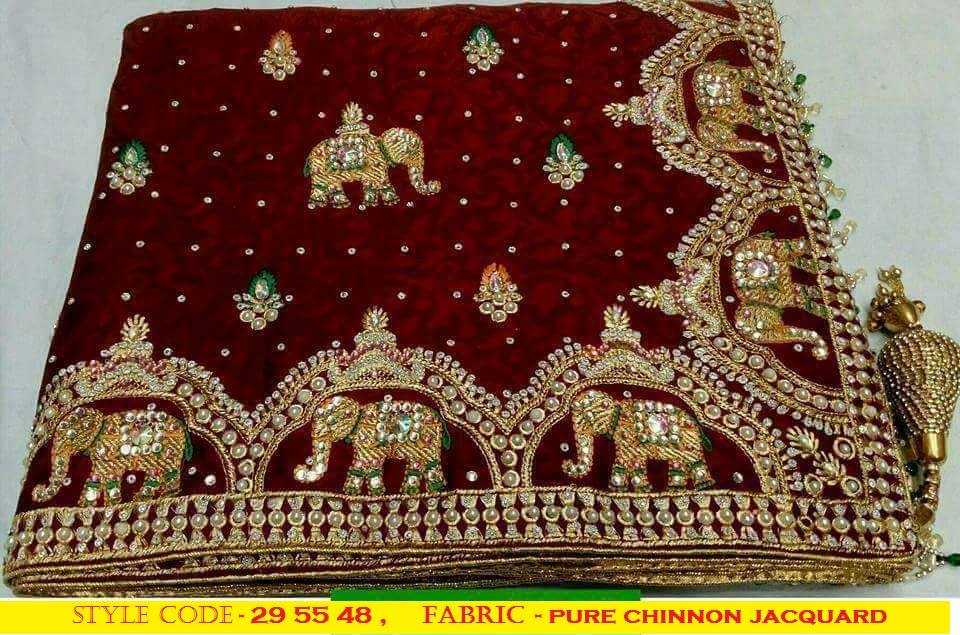 Kundan work designer sarees ...