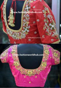 20 Gorgeous Bridal blouse designs by Teja sarees | Fashionworldhub