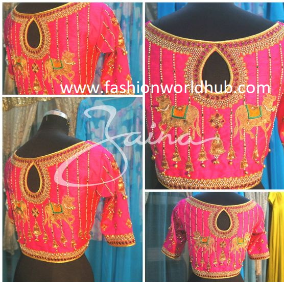 Beautiful Embroidery work blouse designs | Fashionworldhub