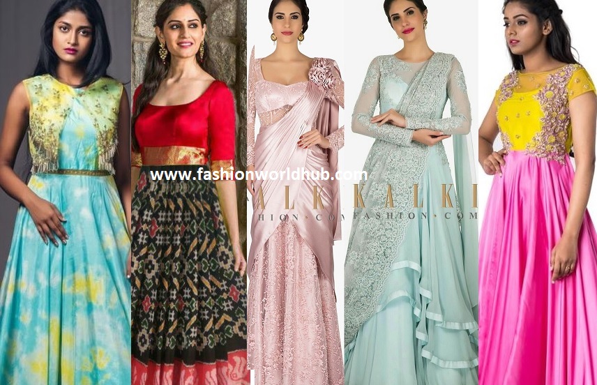 Trendy Evening Party Ensembles with Zari Sequins Metallics in Indian  Ethnic Wear