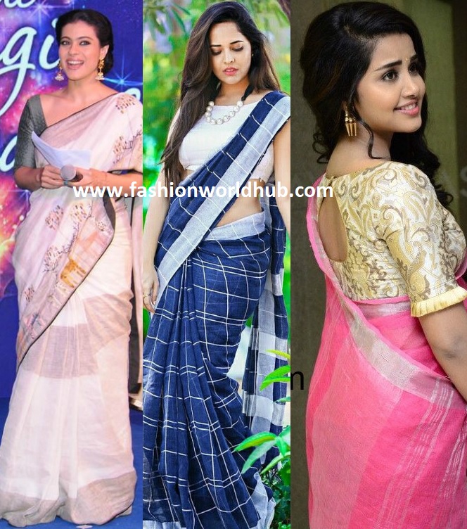 Style And Accessorize The Linen Sarees The New Look Fashionworldhub