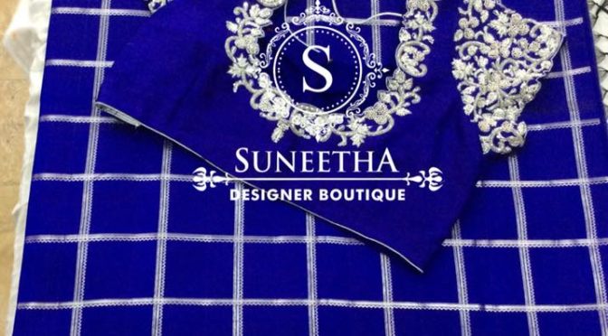Kanchipuram pattu sarees with Maggam work blouses by Suneetha Designer boutique!