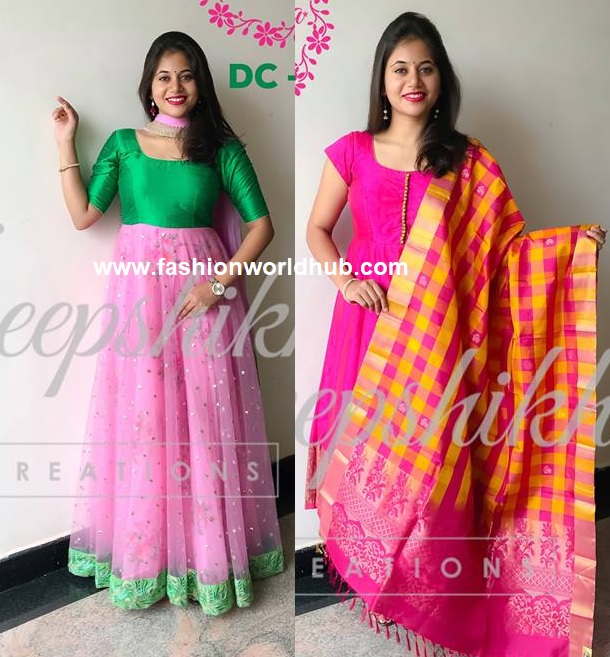 Gorgeous Anarkali designs by Deepshika creations! | Fashionworldhub