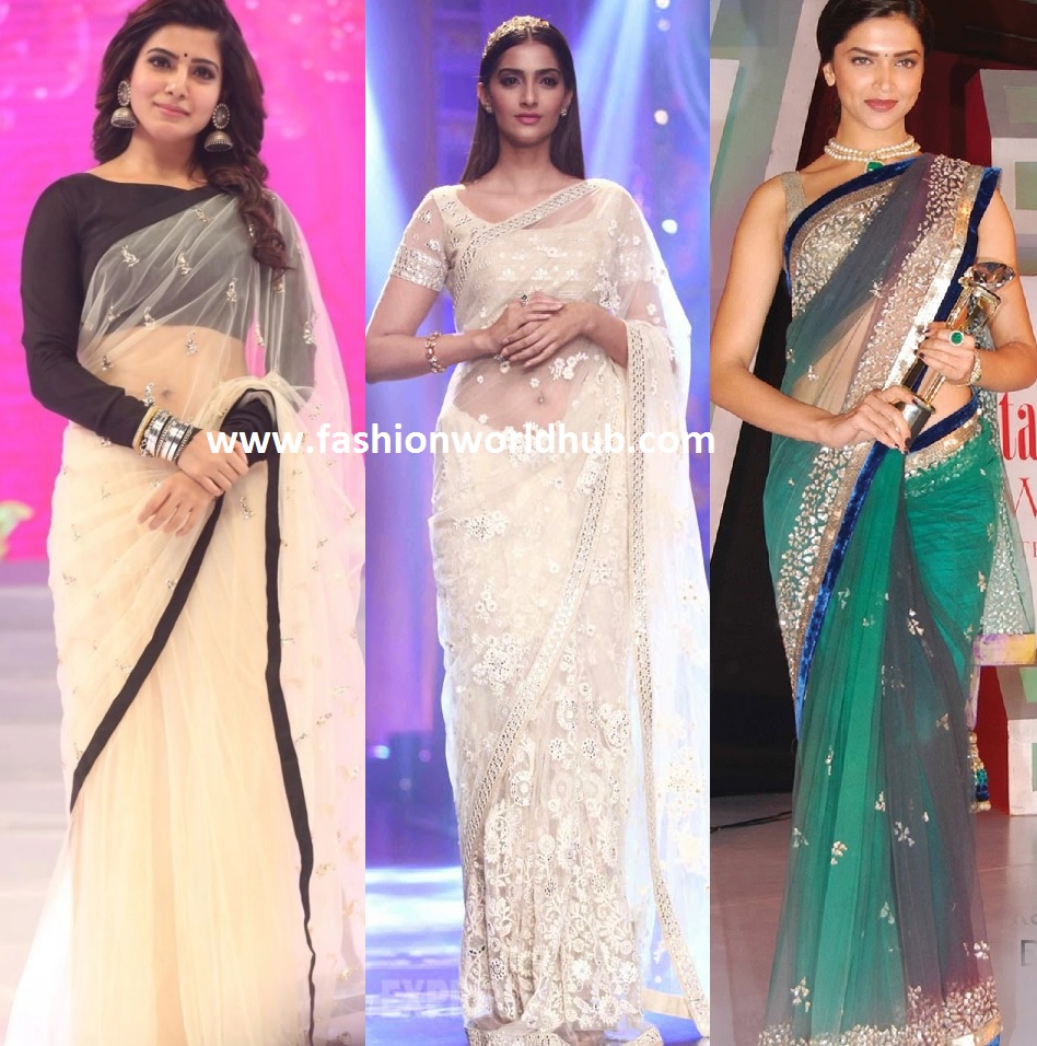 Light Weight Sarees for a Quick and Comfortable party look ! |  Fashionworldhub