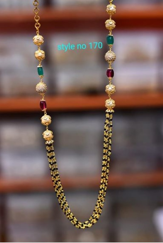 One Gram gold Black beads designs! | Fashionworldhub