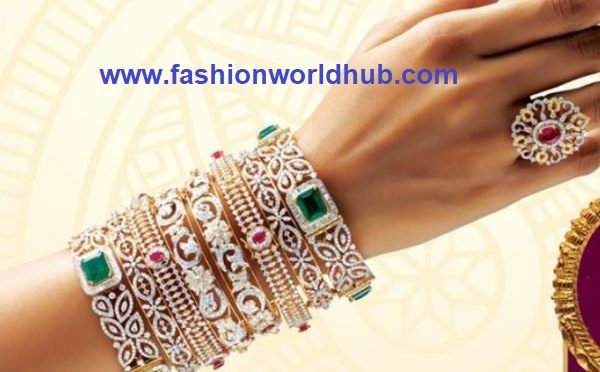Diamond Bangle Designs by GRT Jewellers