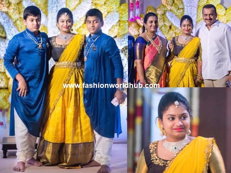 Bandla Ganesh daughter Janani Half saree function photos! | Fashionworldhub