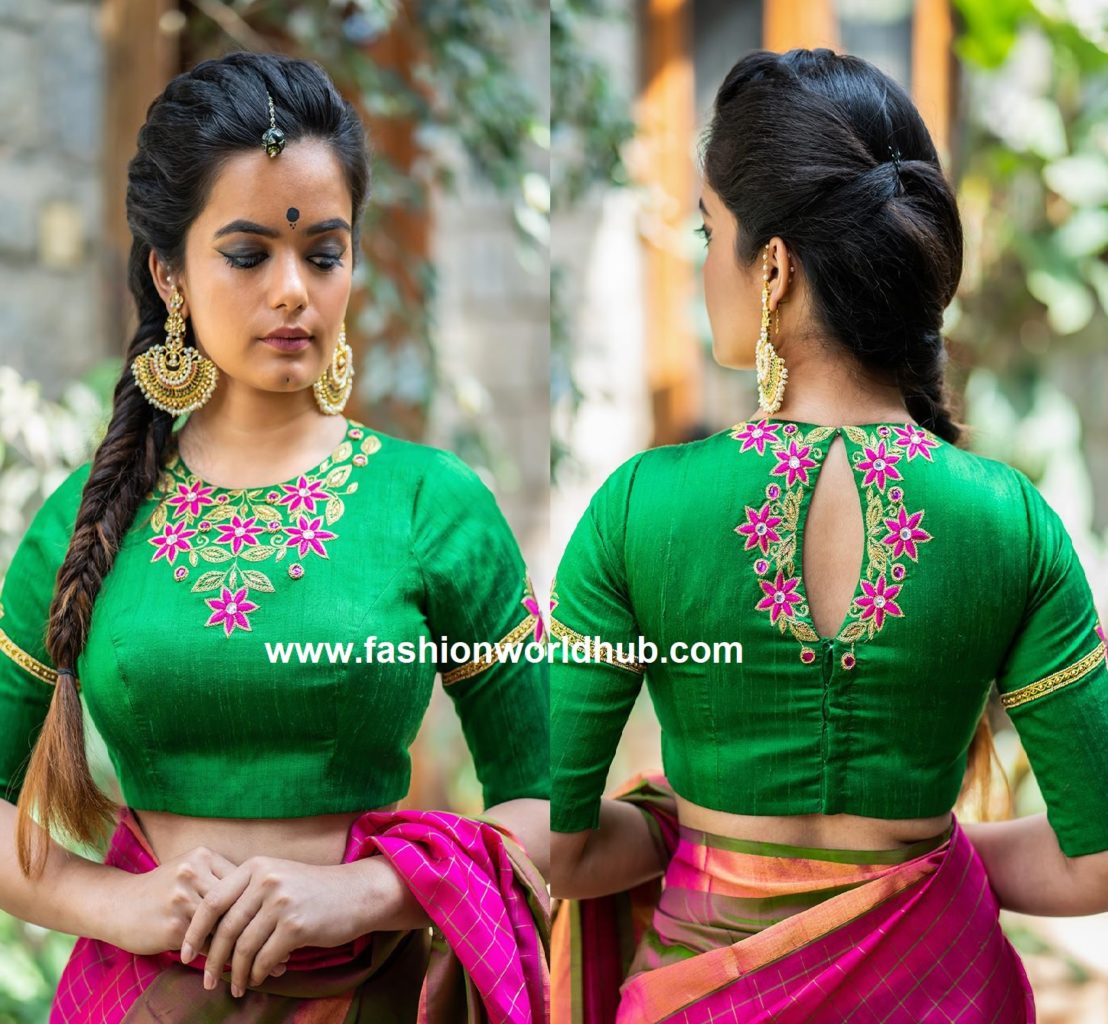 Mind blowing Hand embroidered blouse designs ( BUY ONLINE ...
