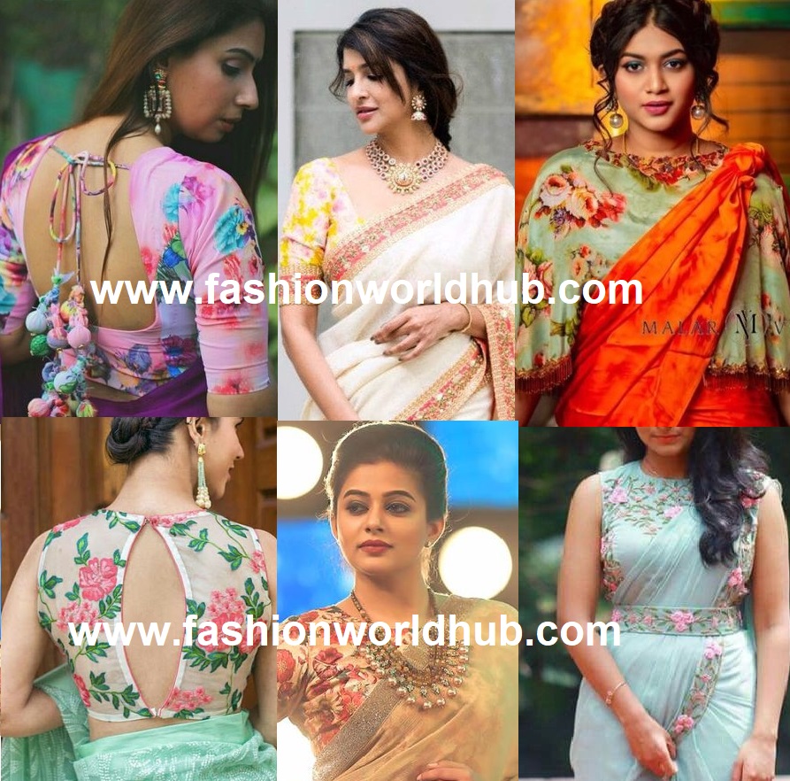 Top12 Beautiful Floral Sarees For This Diwali - Candy Crow