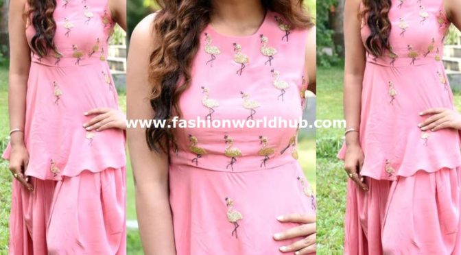 Payal Rajput in a pink patiala suit