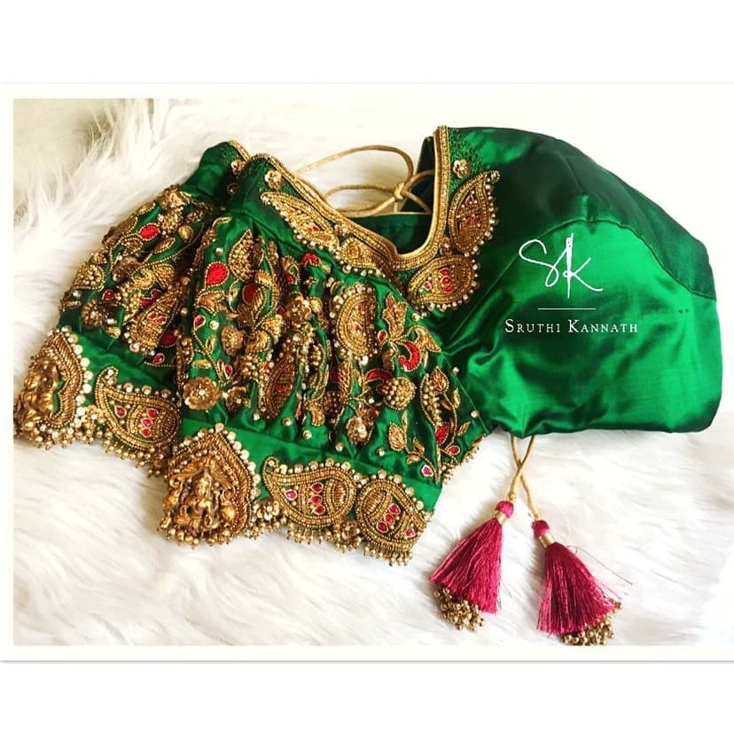 Breathtaking Bridal Embroidery Blouse Designs By Sruthi kannath ...