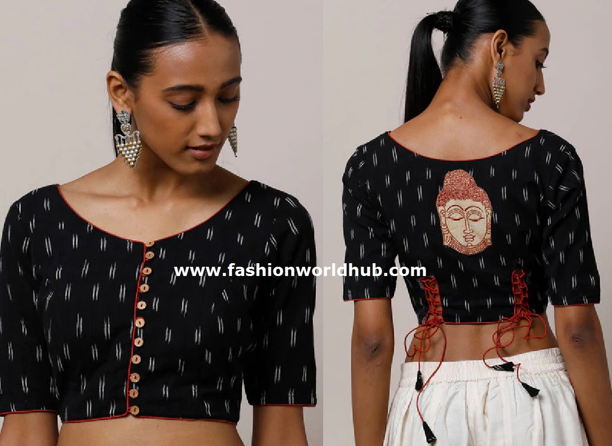Ready made Ikat Cotton Blouse Designs - Buy Online | Fashionworldhub