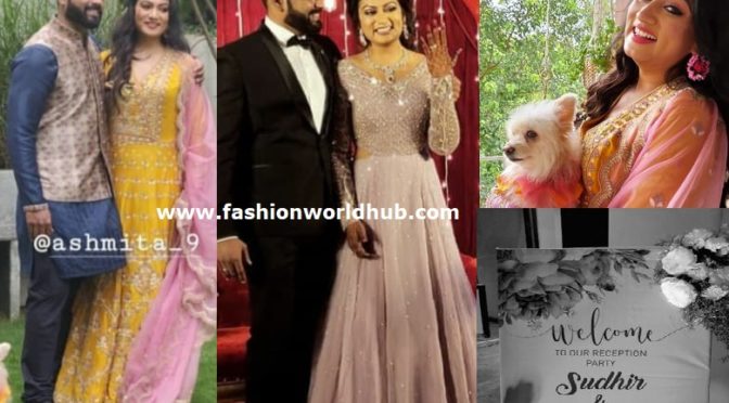 Agnisakshi Serial fame actress Ashmita karnani Mehendi & wedding Reception photos!