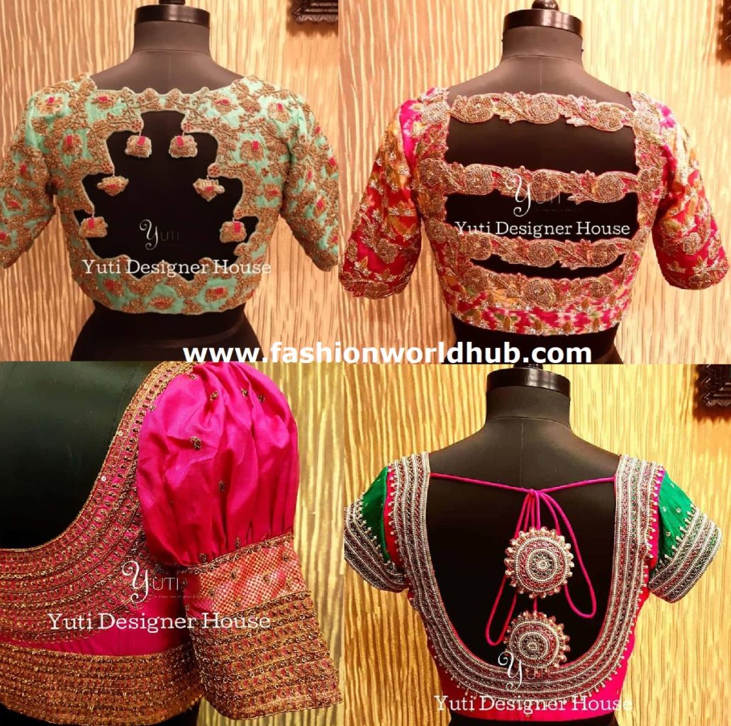 Maggam Work Blouse Designs For Silk Sarees | Fashionworldhub