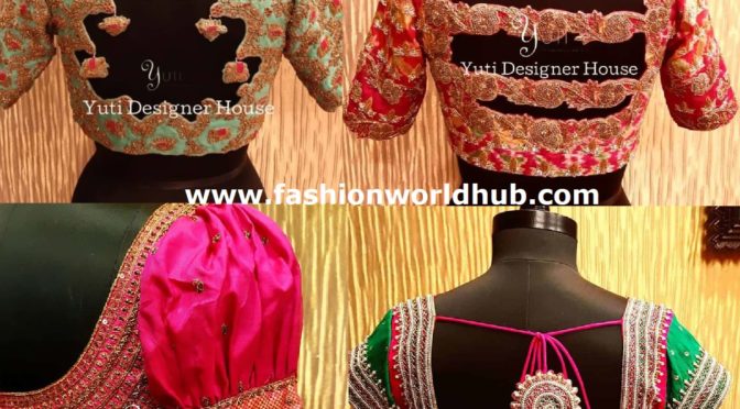 Maggam Work Blouse Designs For Silk Sarees