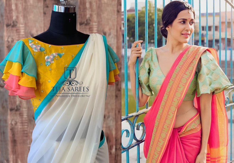 A Collection of 15 Sleeve & Sleeveless Blouse Designs for Sarees