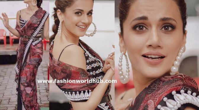 Taapsee Pannu in Shivan & Narresh for Promotions of Mission Mangal