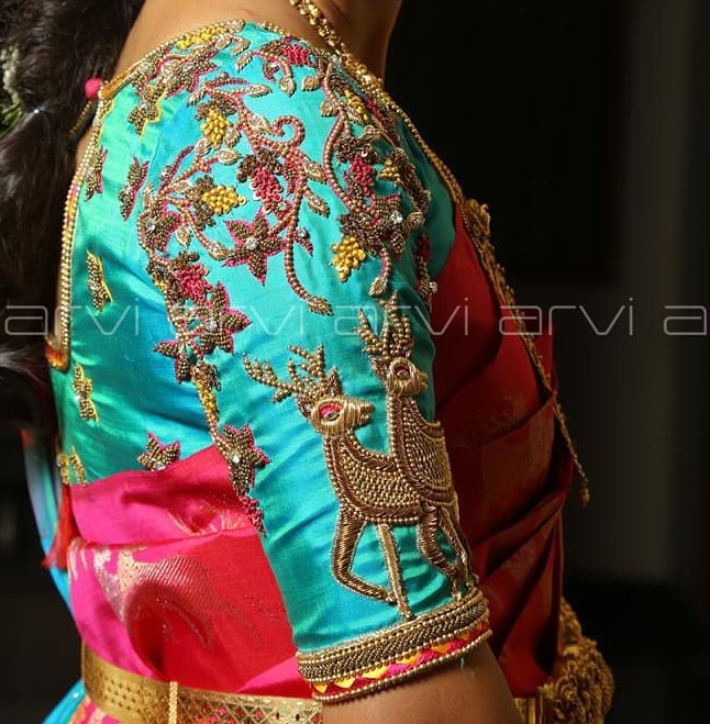 Beautiful Aari work blouse designs 2019 by 