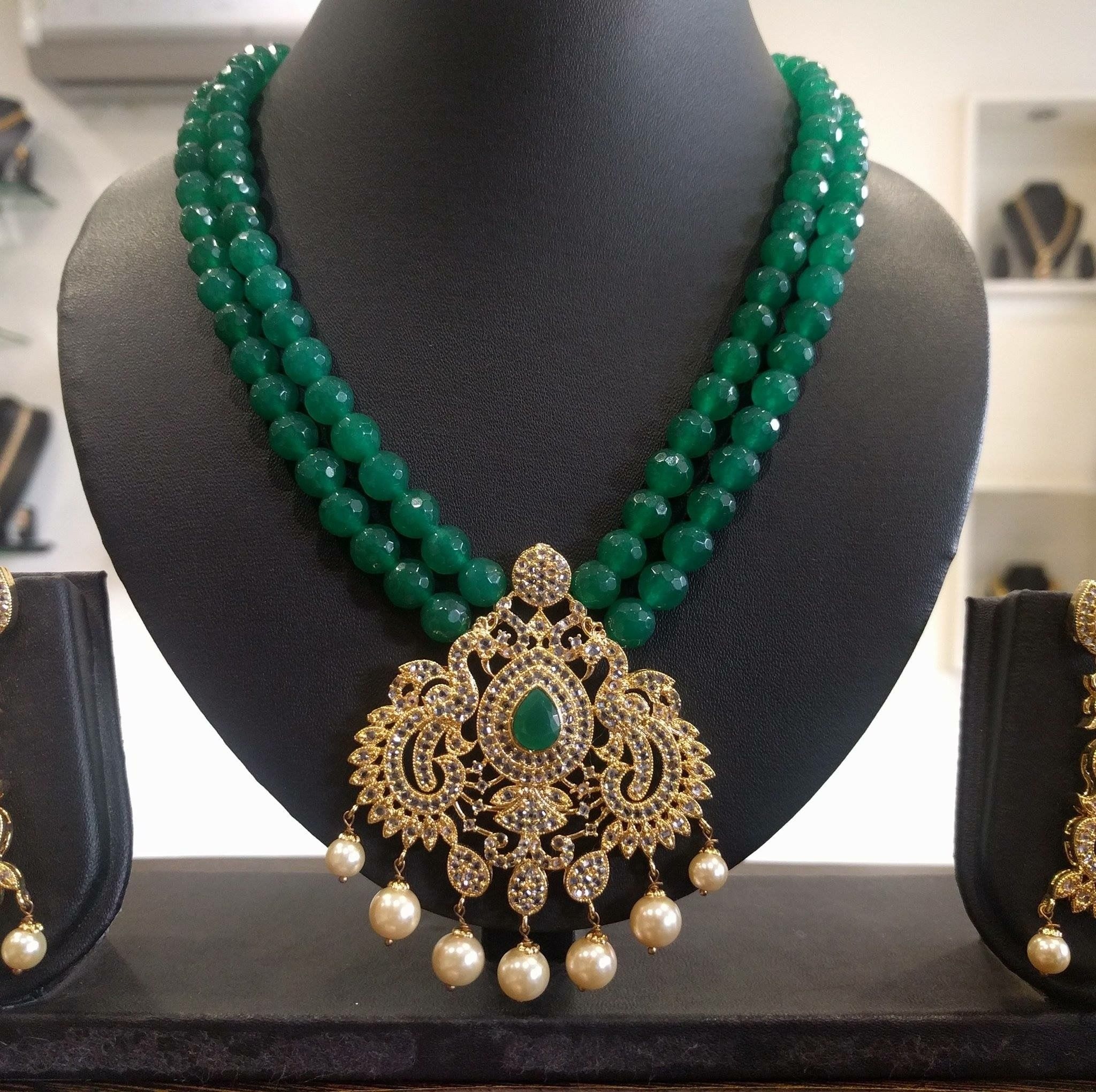 30 Emerald beads Necklace designs! Fashionworldhub