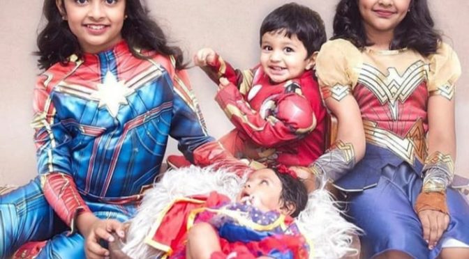 Vishnu manchu kids Halloween party photos!