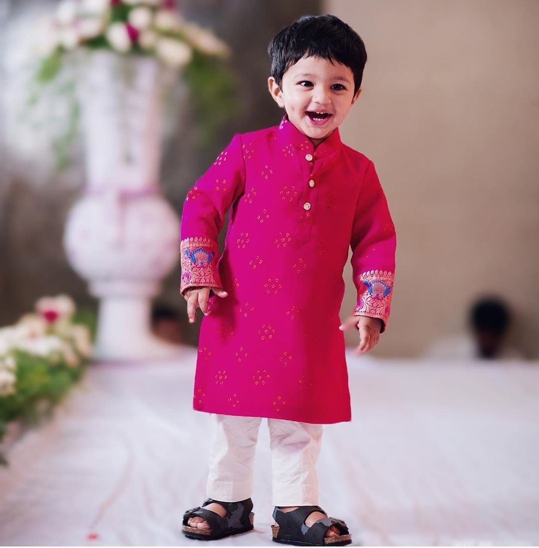 Viranica Manchu in Red banarasi silk saree ! | Fashionworldhub