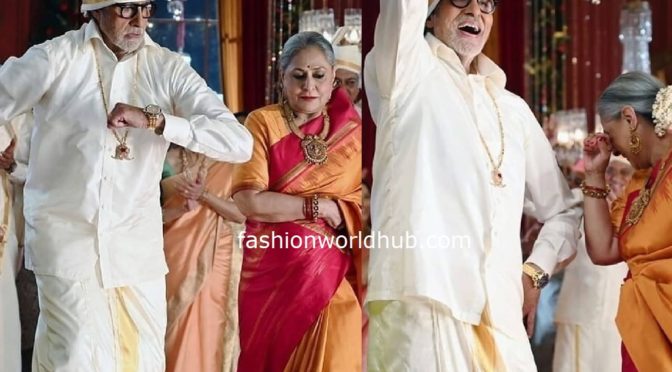 Amitabh Bachchan and Jaya bhaduri in Traditional outfit!