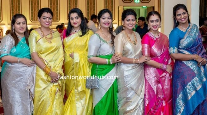 Celebrities in Traditional kanjeevaram saree!