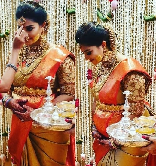 Actress Sneha Prasanna In Traditional