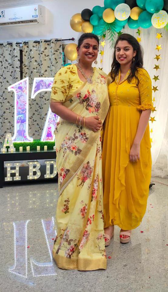 Actress Roja's daughter Anshumalika's 17th Birthday celebration photos! | Fashionworldhub