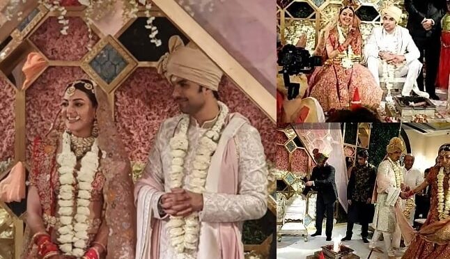 Actress Kajal aggarwal and Gautam Kitchlu wedding photos