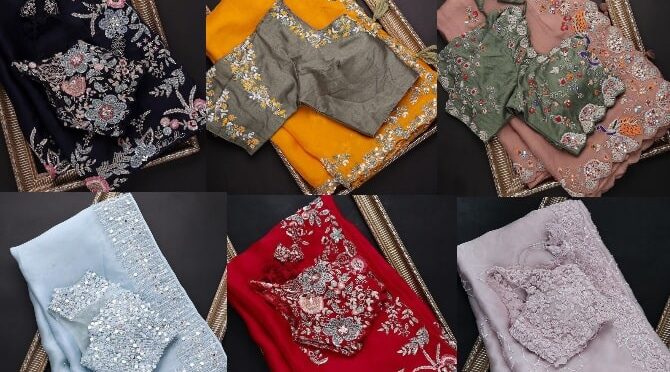 Mind blowing designer saree with designer blouse by SAMYAKK SAREES ( Buy online)