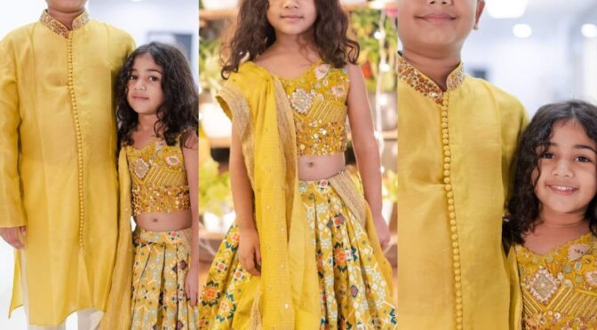 Allu Ayaan and Arha stuns in Traditional outfits for Diwali festival!