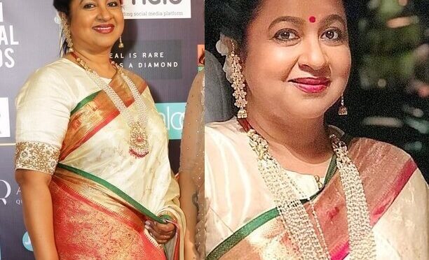 Radhika Sarathkumar in a Pearl Long Necklace!