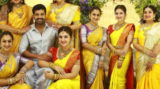 Sridevi vijaykumar and family stuns in Traditional outfits at a Recent family function!