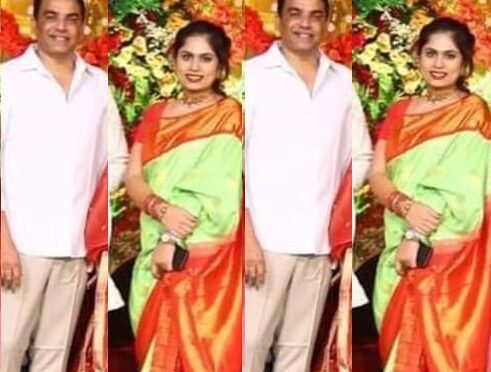 Dilraju’s wife Tejaswini Reddy flaunts her baby bump in Green kanjeevaram saree!