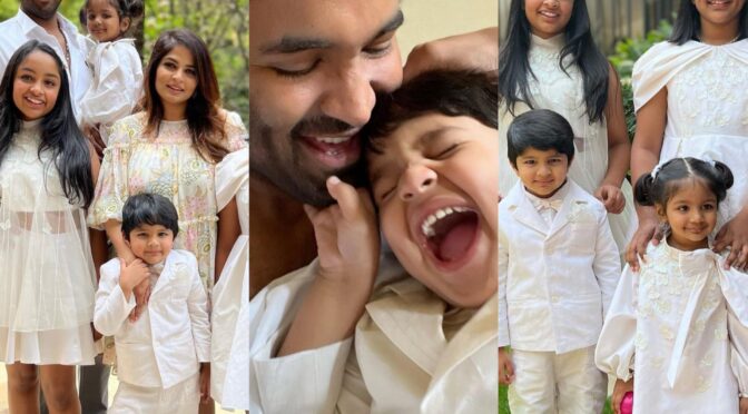 Vishnu Manchu family celebrated Easter in matching outfits!